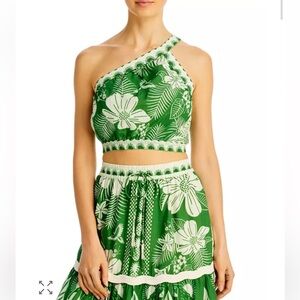 NWT FARM Rio Macaw Elegance Cropped Top Size Small